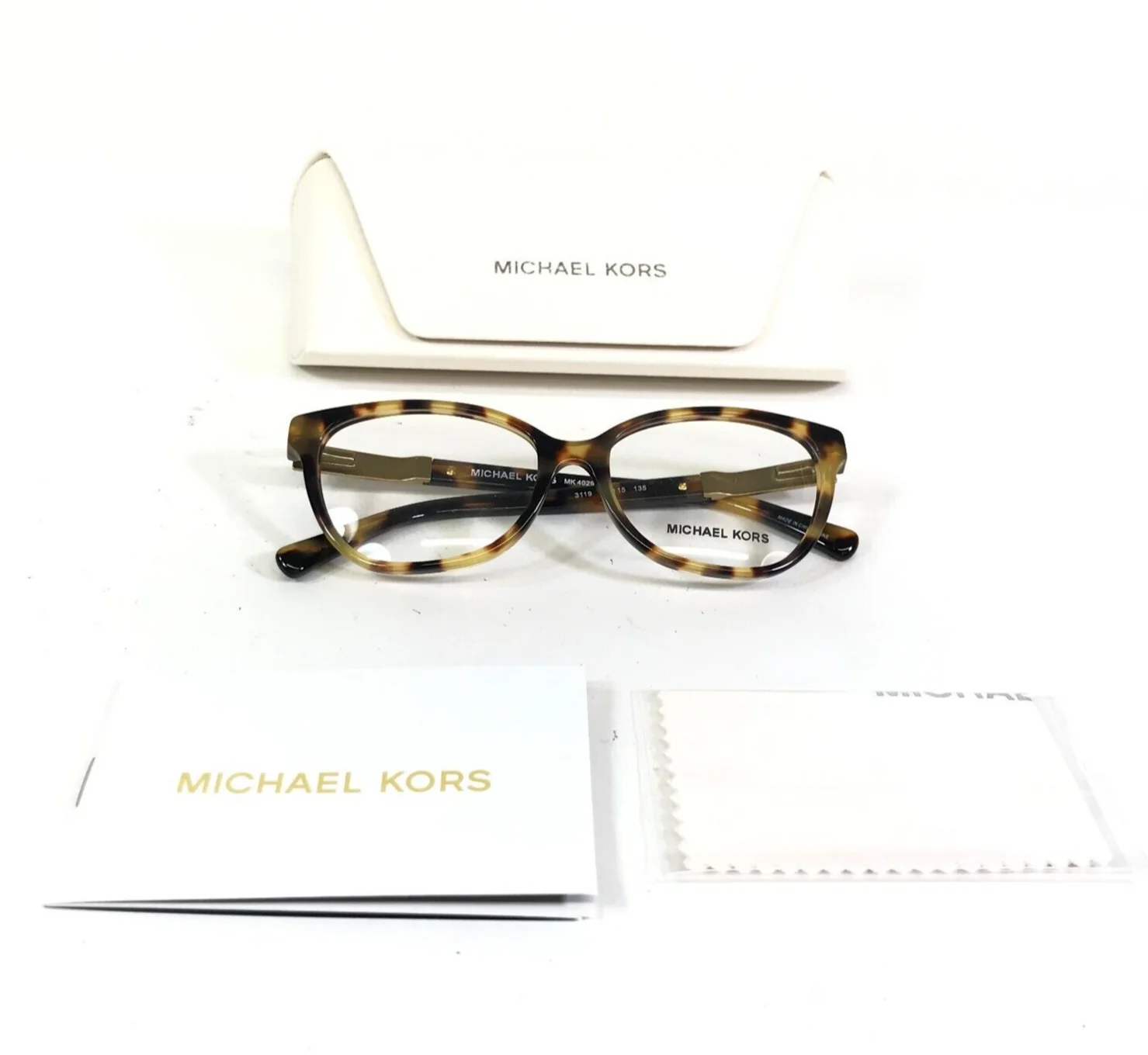 Michael Kors Eyeglasses Frames MK 4029 Adelaide III 3119 Tortoise Gold 51-15-135 2