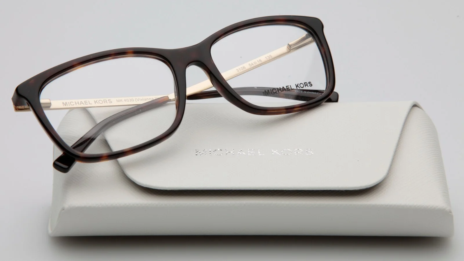 NEW MICHAEL KORS MK 4030 Vivianna II 3106 Dark Tortoise EYEGLASSES 54-16-135mm