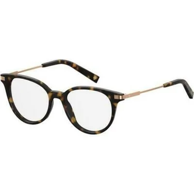 Polaroid Eyeglasses Frames for Women Round PldD352 Dark Havana 49-17-140