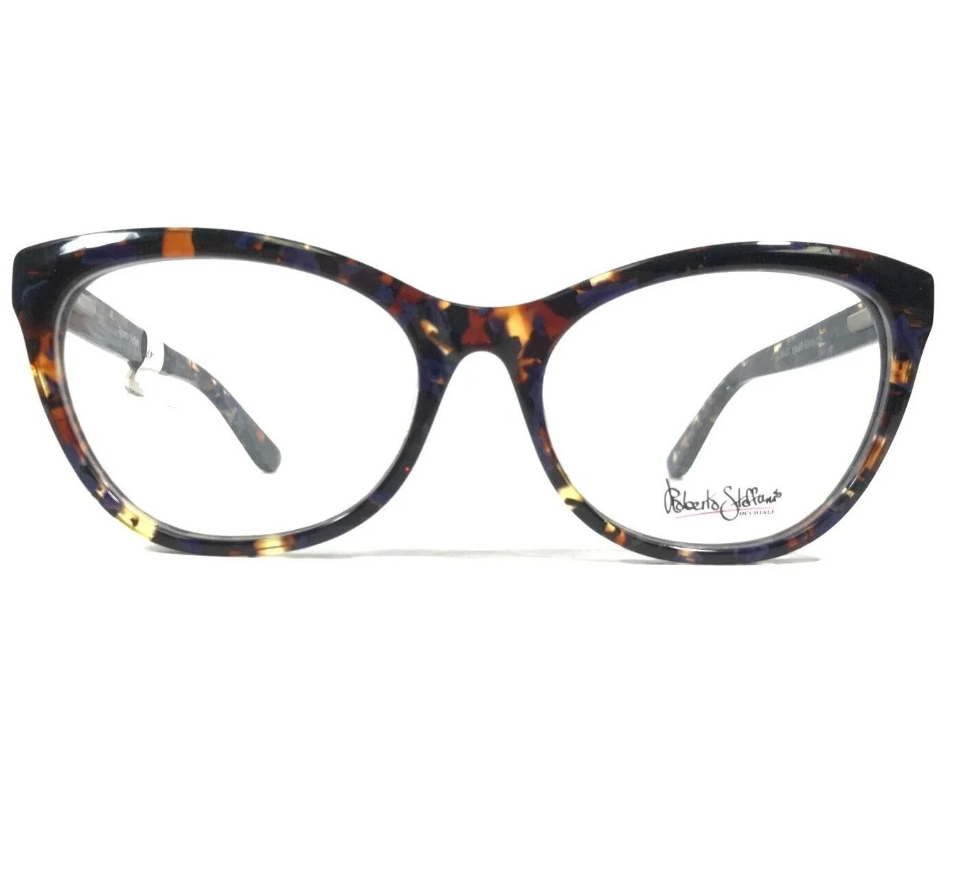 Roberto Steffani RS 157 COL 50 Eyeglasses Frames Blue Tortoise Round 52-16-135