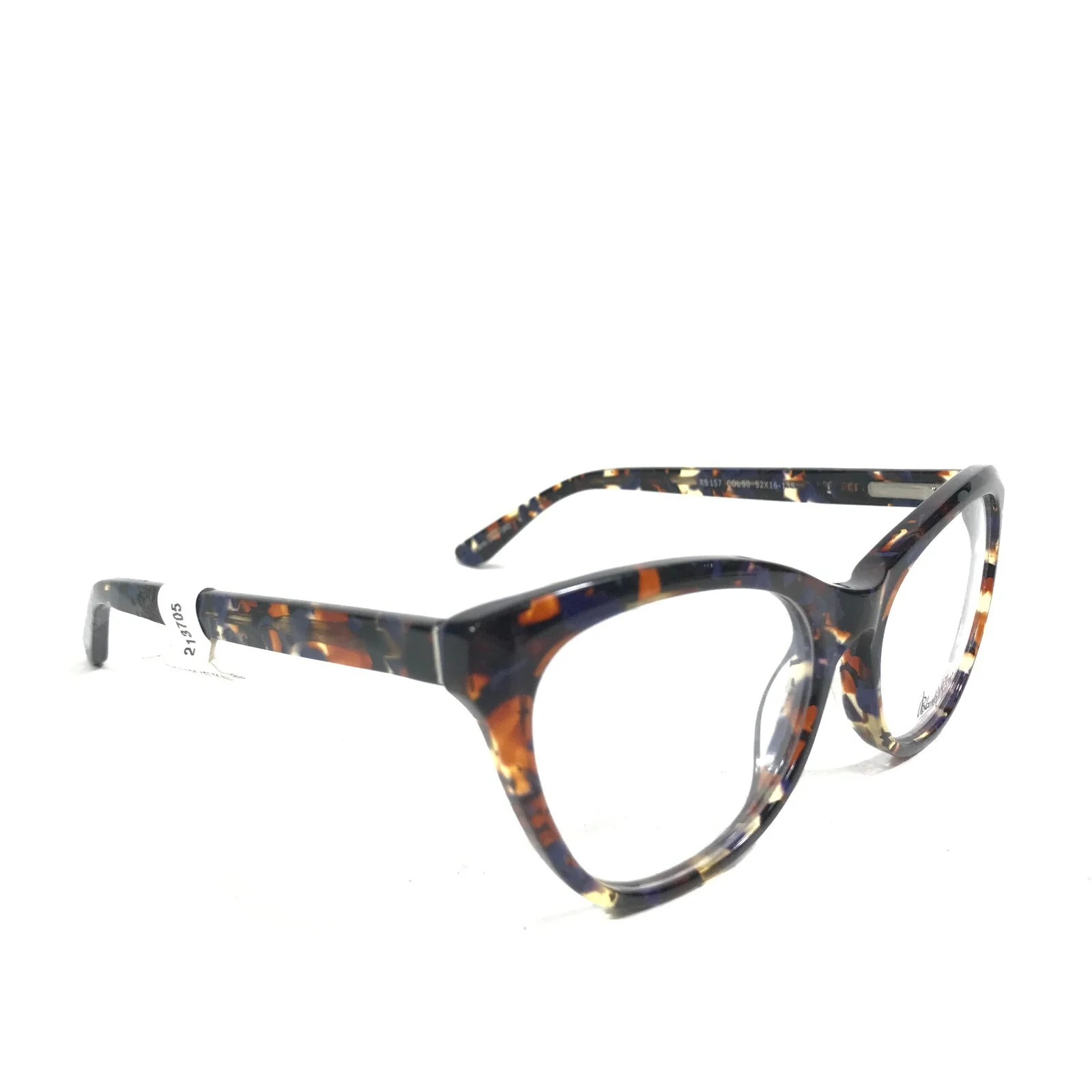 Roberto Steffani RS 157 COL 50 Eyeglasses Frames Blue Tortoise Round 52-16-135 2